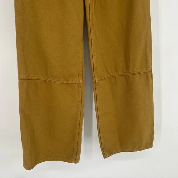 Snacks by Mother The Smoothie Green Utility Skimp Denim Pants in Bronze Mist 26 - Picture 4 of 11